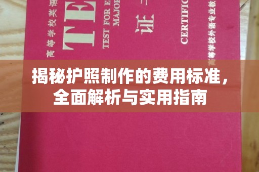 阳春揭秘护照制作的费用标准，全面解析与实用指南